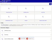 Tablet Screenshot of gurukirpascaffolds.com